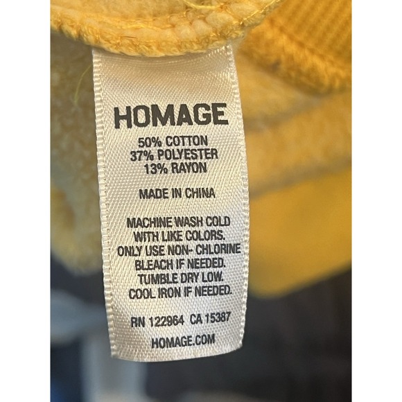 Homage mens yellow hooded Los Angeles Lakers Davis/Kuzma sweatshirt 2XL - Picture 5 of 5